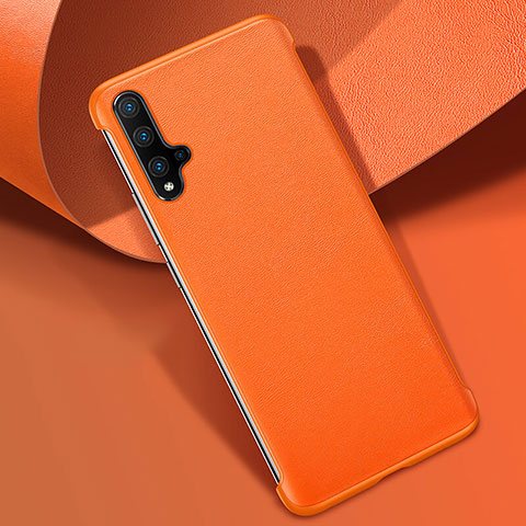 Handyhülle Hülle Luxus Leder Schutzhülle R08 für Huawei Nova 5 Pro Orange