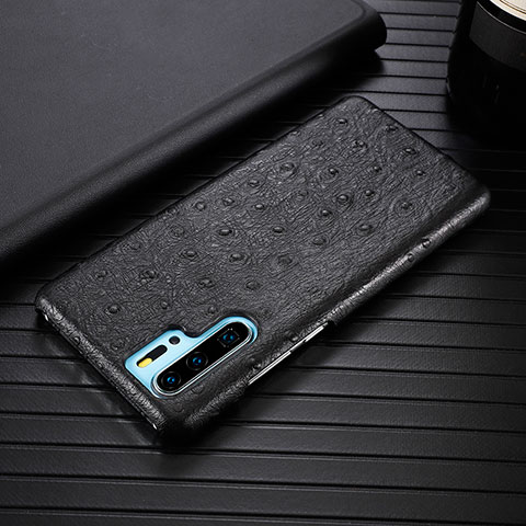 Handyhülle Hülle Luxus Leder Schutzhülle R09 für Huawei P30 Pro New Edition Schwarz