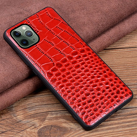 Handyhülle Hülle Luxus Leder Schutzhülle R14 für Apple iPhone 11 Pro Max Rot