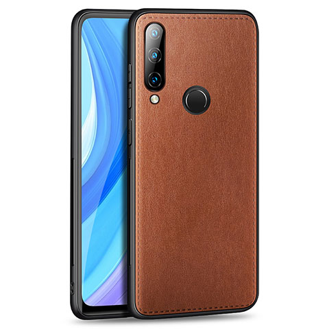 Handyhülle Hülle Luxus Leder Schutzhülle S01 für Huawei Enjoy 10 Plus Braun