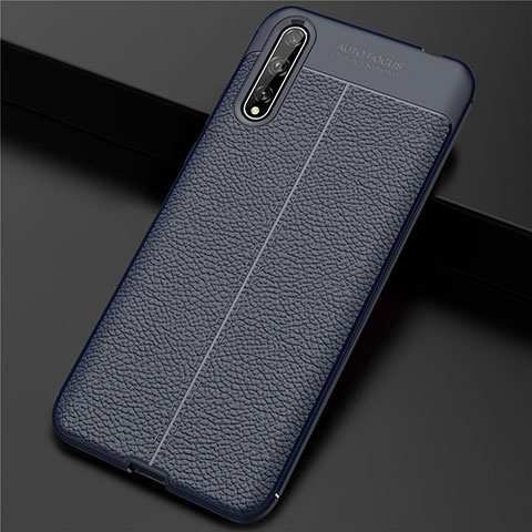 Handyhülle Hülle Luxus Leder Schutzhülle S01 für Huawei Enjoy 10S Blau