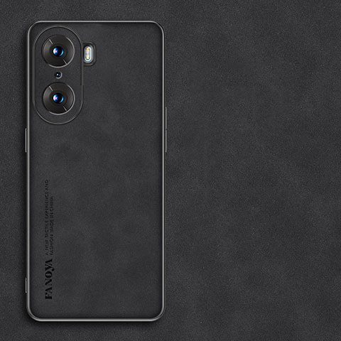 Handyhülle Hülle Luxus Leder Schutzhülle S01 für Huawei Honor 60 5G Schwarz