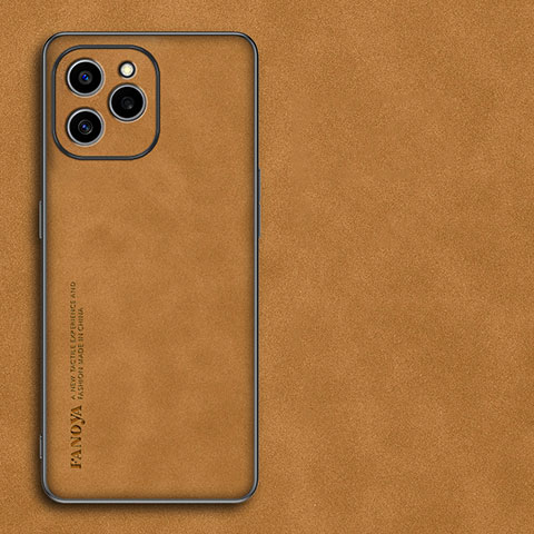 Handyhülle Hülle Luxus Leder Schutzhülle S01 für Huawei Honor 60 SE 5G Orange