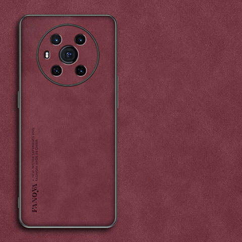 Handyhülle Hülle Luxus Leder Schutzhülle S01 für Huawei Honor Magic3 5G Rot