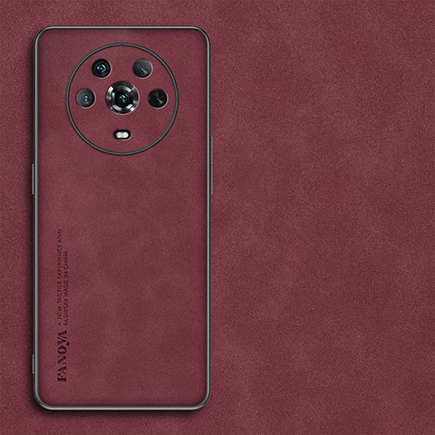 Handyhülle Hülle Luxus Leder Schutzhülle S01 für Huawei Honor Magic4 5G Rot