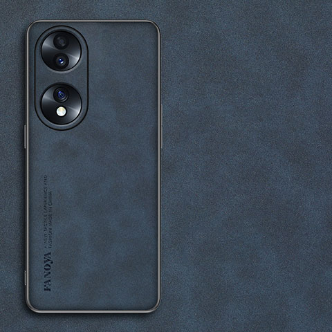 Handyhülle Hülle Luxus Leder Schutzhülle S01 für Huawei Honor X7b Blau