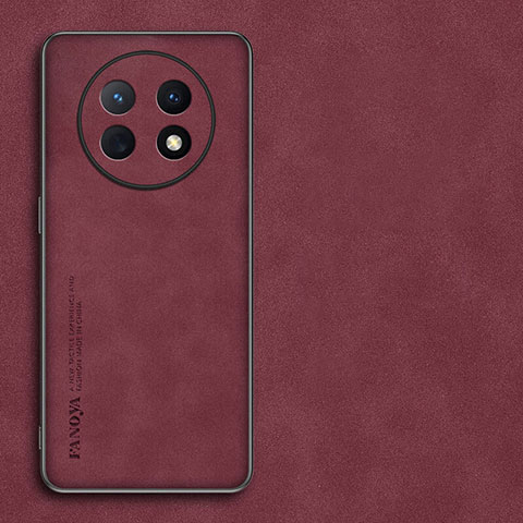 Handyhülle Hülle Luxus Leder Schutzhülle S01 für Huawei Nova Y91 Rot