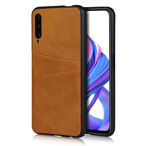 Handyhülle Hülle Luxus Leder Schutzhülle S01 für Huawei P Smart Pro (2019) Orange