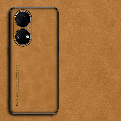 Handyhülle Hülle Luxus Leder Schutzhülle S01 für Huawei P50e Orange