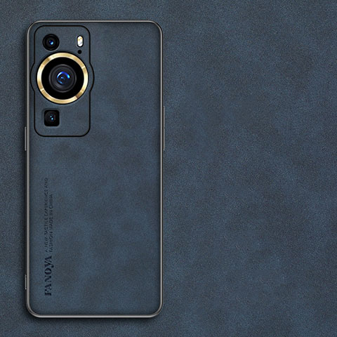 Handyhülle Hülle Luxus Leder Schutzhülle S01 für Huawei P60 Blau