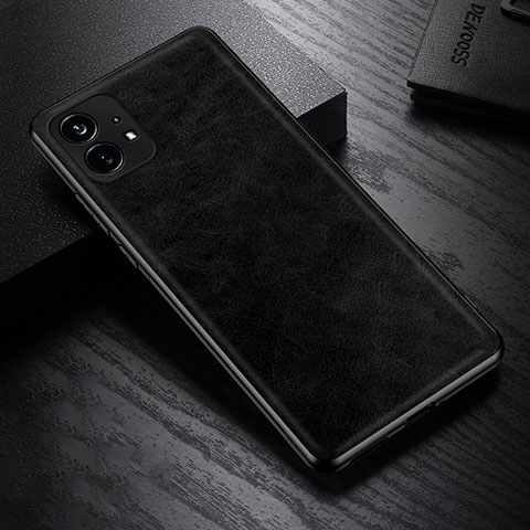 Handyhülle Hülle Luxus Leder Schutzhülle S01 für Nothing Phone 1 Schwarz