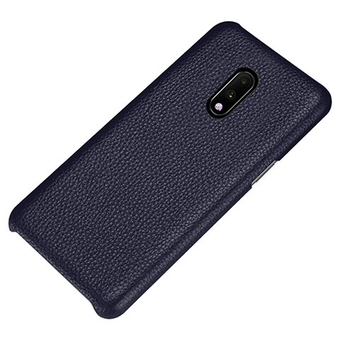 Handyhülle Hülle Luxus Leder Schutzhülle S01 für OnePlus 7 Blau