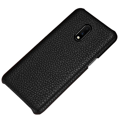 Handyhülle Hülle Luxus Leder Schutzhülle S01 für OnePlus 7 Schwarz