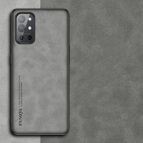 Handyhülle Hülle Luxus Leder Schutzhülle S01 für OnePlus 9R 5G Grau