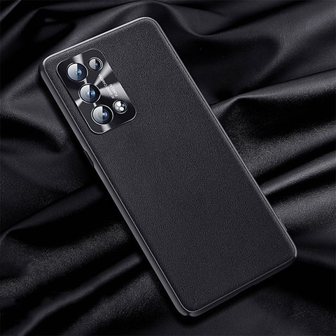 Handyhülle Hülle Luxus Leder Schutzhülle S01 für Oppo Reno6 Pro 5G Schwarz