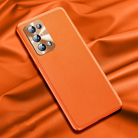 Handyhülle Hülle Luxus Leder Schutzhülle S01 für Oppo Reno6 Pro+ Plus 5G Orange