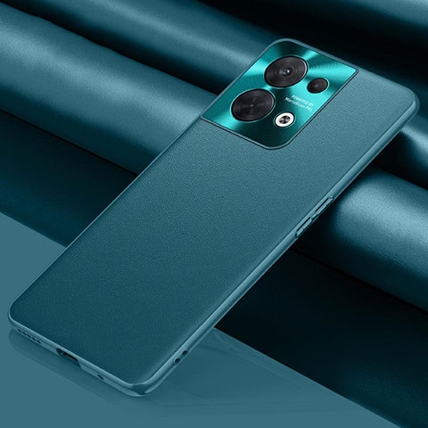 Handyhülle Hülle Luxus Leder Schutzhülle S01 für Oppo Reno8 5G Cyan