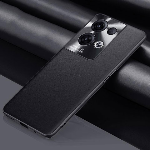 Handyhülle Hülle Luxus Leder Schutzhülle S01 für Oppo Reno8 Pro+ Plus 5G Schwarz