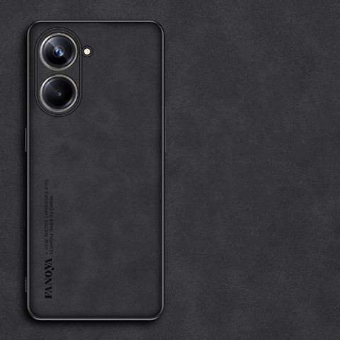 Handyhülle Hülle Luxus Leder Schutzhülle S01 für Realme 10 Pro 5G Schwarz