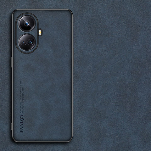 Handyhülle Hülle Luxus Leder Schutzhülle S01 für Realme 10 Pro+ Plus 5G Blau