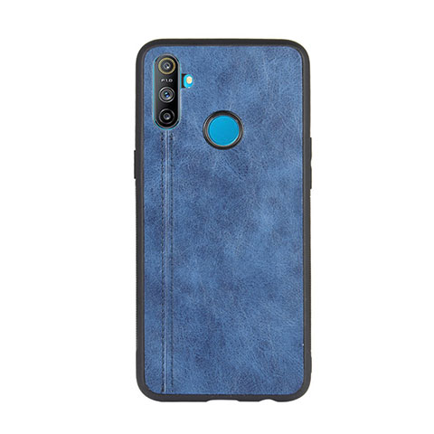 Handyhülle Hülle Luxus Leder Schutzhülle S01 für Realme C3 Blau