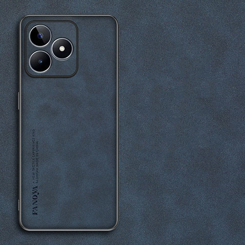 Handyhülle Hülle Luxus Leder Schutzhülle S01 für Realme C53 Blau