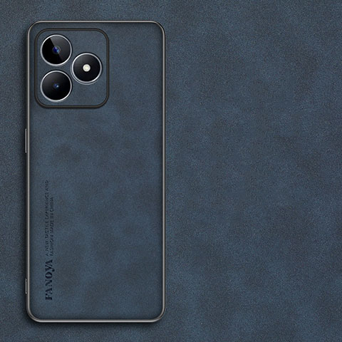 Handyhülle Hülle Luxus Leder Schutzhülle S01 für Realme C53 India Blau