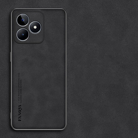 Handyhülle Hülle Luxus Leder Schutzhülle S01 für Realme C53 India Schwarz