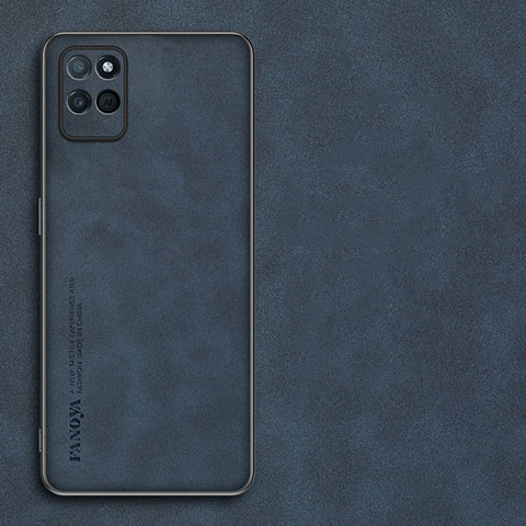 Handyhülle Hülle Luxus Leder Schutzhülle S01 für Realme V11s 5G Blau