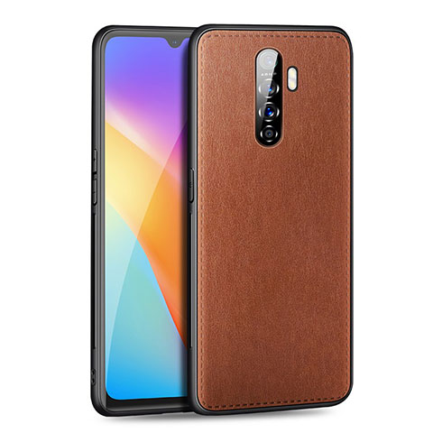 Handyhülle Hülle Luxus Leder Schutzhülle S01 für Realme X2 Pro Braun