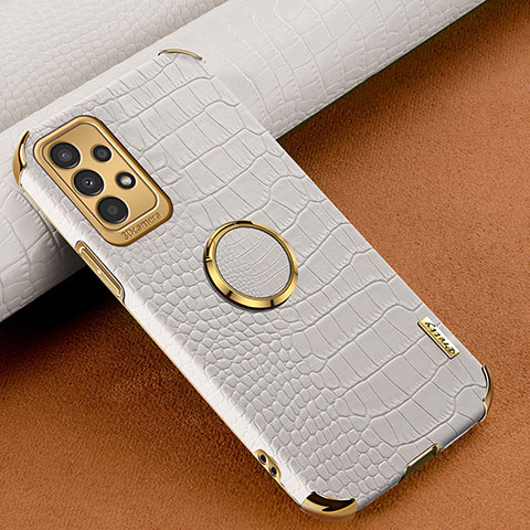Handyhülle Hülle Luxus Leder Schutzhülle S01 für Samsung Galaxy A13 4G Weiß