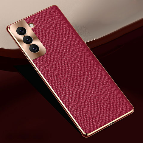 Handyhülle Hülle Luxus Leder Schutzhülle S01 für Samsung Galaxy S23 Plus 5G Rot