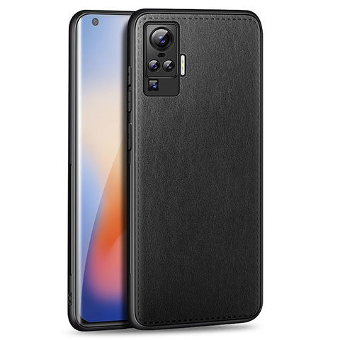 Handyhülle Hülle Luxus Leder Schutzhülle S01 für Vivo X50 Pro 5G Schwarz