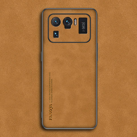 Handyhülle Hülle Luxus Leder Schutzhülle S01 für Xiaomi Mi 11 Ultra 5G Orange