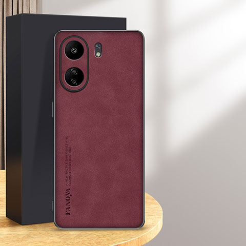 Handyhülle Hülle Luxus Leder Schutzhülle S01 für Xiaomi Poco C65 Rot