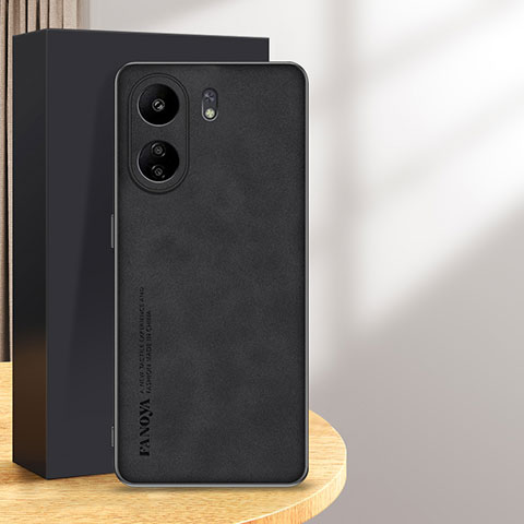 Handyhülle Hülle Luxus Leder Schutzhülle S01 für Xiaomi Poco C65 Schwarz