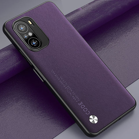 Handyhülle Hülle Luxus Leder Schutzhülle S01 für Xiaomi Poco F3 5G Violett