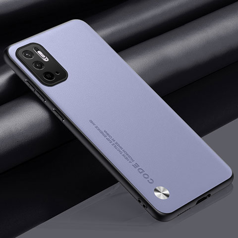 Handyhülle Hülle Luxus Leder Schutzhülle S01 für Xiaomi POCO M3 Pro 5G Helles Lila