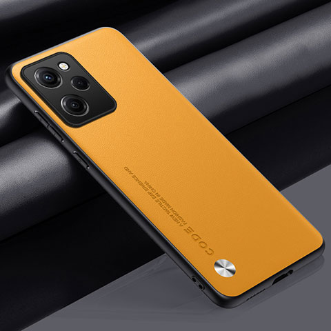 Handyhülle Hülle Luxus Leder Schutzhülle S01 für Xiaomi Poco X5 Pro 5G Gelb