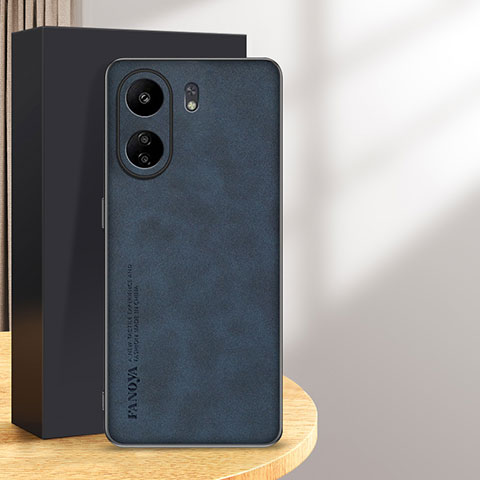 Handyhülle Hülle Luxus Leder Schutzhülle S01 für Xiaomi Redmi 13C Blau