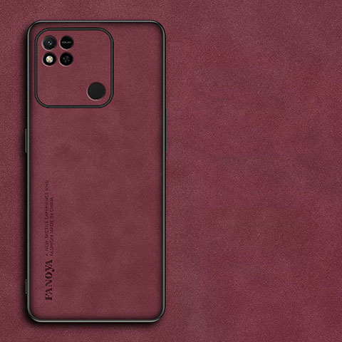 Handyhülle Hülle Luxus Leder Schutzhülle S01 für Xiaomi Redmi 9 India Rot