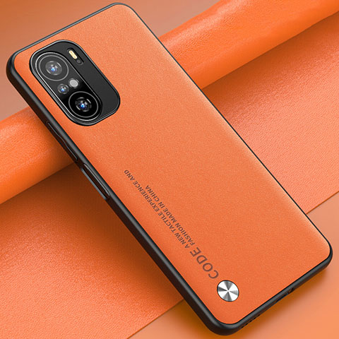 Handyhülle Hülle Luxus Leder Schutzhülle S01 für Xiaomi Redmi K40 Pro+ Plus 5G Orange