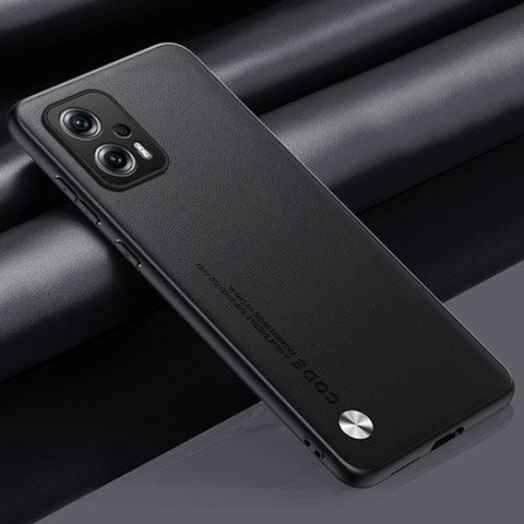 Handyhülle Hülle Luxus Leder Schutzhülle S01 für Xiaomi Redmi Note 11T Pro+ Plus 5G Schwarz