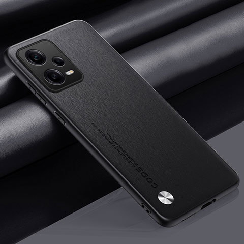Handyhülle Hülle Luxus Leder Schutzhülle S01 für Xiaomi Redmi Note 12 Pro 5G Schwarz