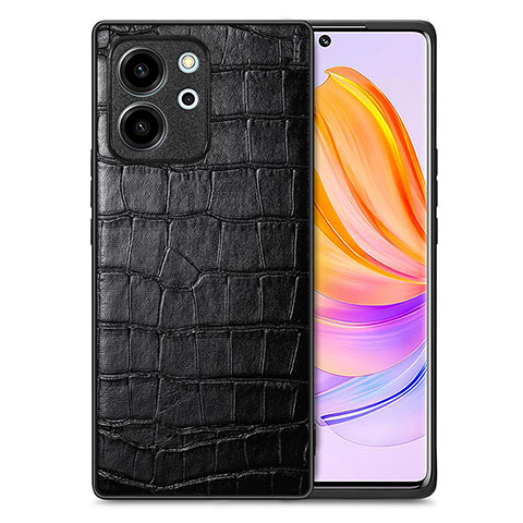 Handyhülle Hülle Luxus Leder Schutzhülle S01D für Huawei Honor 80 SE 5G Schwarz