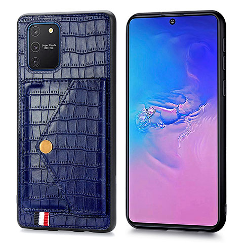 Handyhülle Hülle Luxus Leder Schutzhülle S01D für Samsung Galaxy S10 Lite Blau