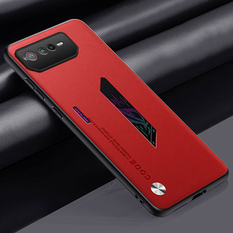 Handyhülle Hülle Luxus Leder Schutzhülle S02 für Asus ROG Phone 6 Pro Rot