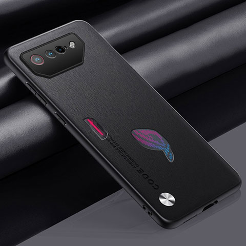 Handyhülle Hülle Luxus Leder Schutzhülle S02 für Asus ROG Phone 7 Pro Schwarz