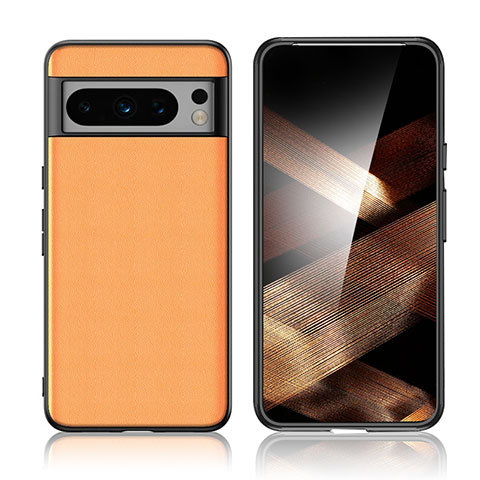 Handyhülle Hülle Luxus Leder Schutzhülle S02 für Google Pixel 8 Pro 5G Orange