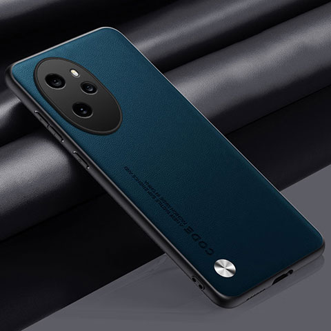 Handyhülle Hülle Luxus Leder Schutzhülle S02 für Huawei Honor 100 Pro 5G Blau